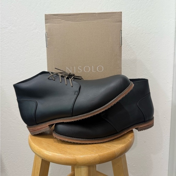 NWT Nisolo Everyday Chukka Boot in Black Men’s Size 11